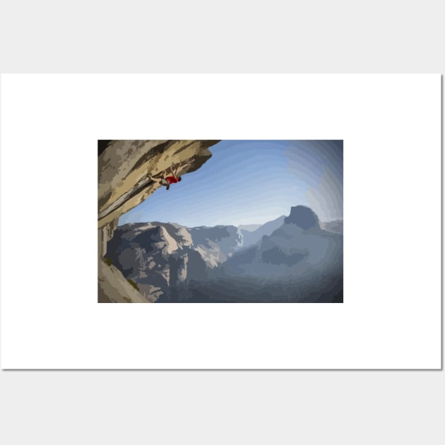 Alex Honnold Roof of Heaven Solo Painting Wall Art by gktb